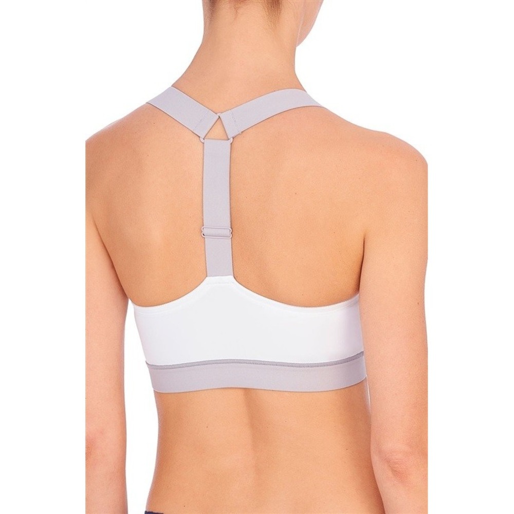 NWT Natori M NATORI RACERBACK SPORTS BRALETTE 755245 White 99638